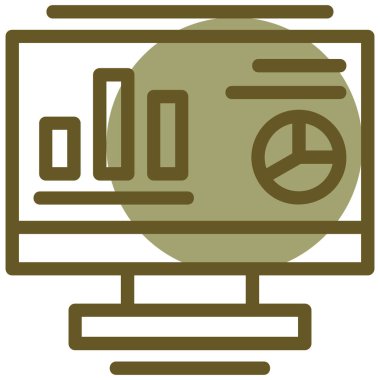 Ekran vektörü simge dizaynını izle