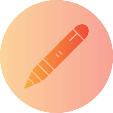 Kalem. Web simgesi basit illüstrasyon