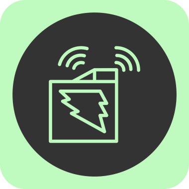 Soyut arkaplanda indirme simgesi izole edildi