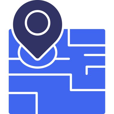 konum. Web simgesi basit illüstrasyon