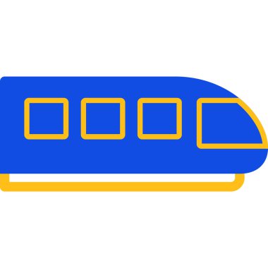 tren. Web simgesi basit illüstrasyon