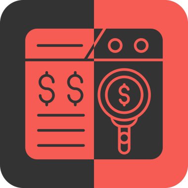 Doları para simgesi, vektör çizim