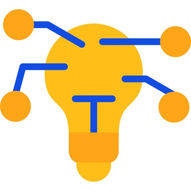 fikir simgesi, basit vektör illüstrasyon tasarımı