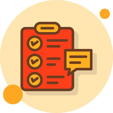 Kontrol listesi. Web simgesi basit illüstrasyon