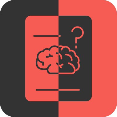 vektör çizim tasarım beyin simgesinin