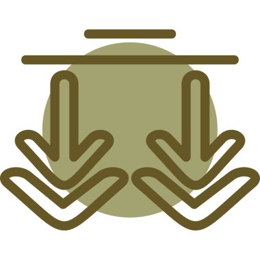 Yemek. Web simgesi basit illüstrasyon