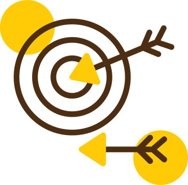 Hedef. Web simgesi basit illüstrasyon