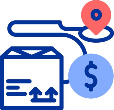 konum simgesi, konum haritası vektörü, basit vektör illüstrasyonu