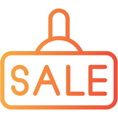 Satış etiketi. Web simgesi basit illüstrasyon