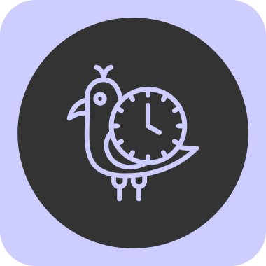 çalar saat simge vektör çizim