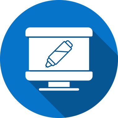 Bilgisayar. Web simgesi basit illüstrasyon