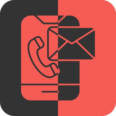 Moda biçimi izole edilmiş arkaplanda e- posta simgesi