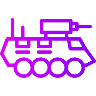 askeri tank web basit illüstrasyon