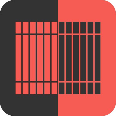 hapishane simgesi, vektör illüstrasyon tasarımı