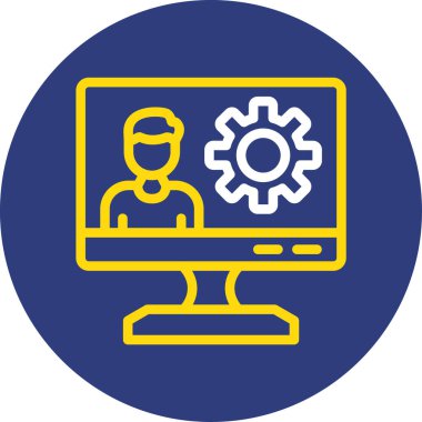 Seo simgesinin vektör illüstrasyonu