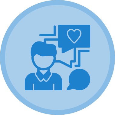 Konuşma balonu simgesinin illüstrasyon tasarımı