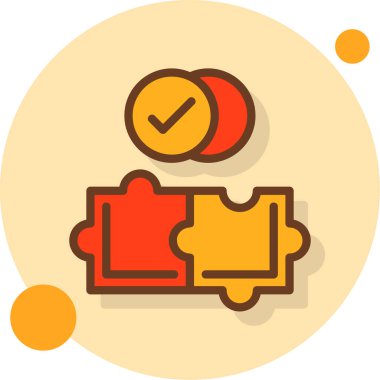 Web & mobil için iş yönetimi dairesi simgesi