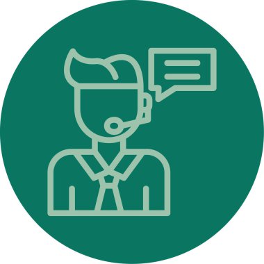 Dizüstü bilgisayarlı bir dairenin içindeki insan ikonu