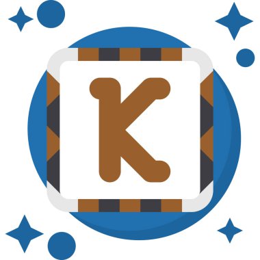 Bir hayvan formunda k harfi.