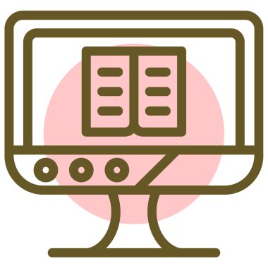 bilgisayar ekranı, web simgesi basit illüstrasyon