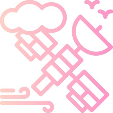 Bir rüzgar simgesinin vektör illüstrasyonu