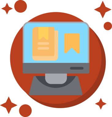 İnternetten alışveriş. Basit resimleme