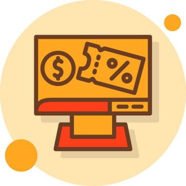 iş indirimi iskonto simgesi - taslak biçimi