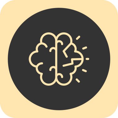 Vektör Beyin simgesi illüstrasyonu