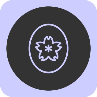 Paskalya web simgesi, basit illüstrasyon