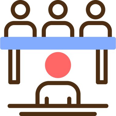 Konferans toplantı simgesi - özet biçimi