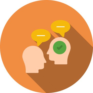 yaratıcı düşünme renkli vektör simgesi