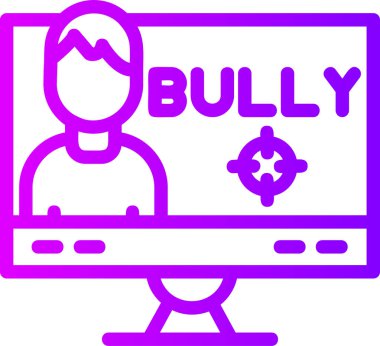 El yazısı zorbalık metni. konsept, çocukların saldırgan davranışı ya da davranış gücüdür..