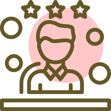 Yıldız. Web simgesi basit illüstrasyon