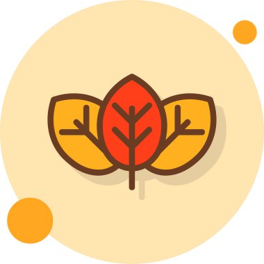 Yaprak. Web simgesi basit illüstrasyon