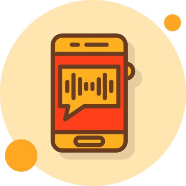 Sohbet simgesi vektör illüstrasyonu