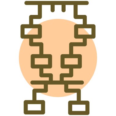 Sevimli bir çizgi film karakteri simgesinin vektör çizimi