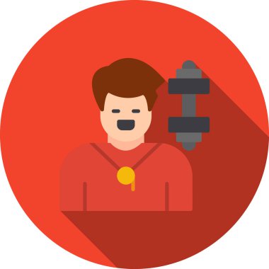 Adam düz vektör simgesi