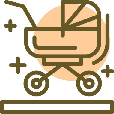 Alışveriş arabası simgesinin vektör çizimi