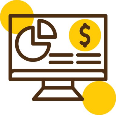 Finansal veri analiz simgesi - özet biçimi