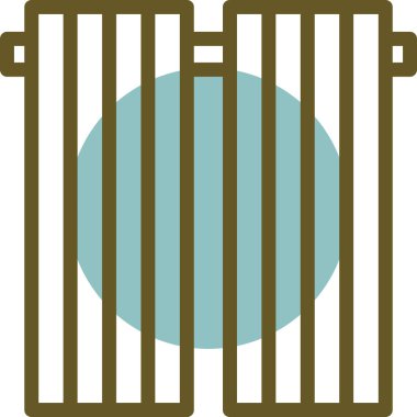 çit simgesi, vektör çizimi