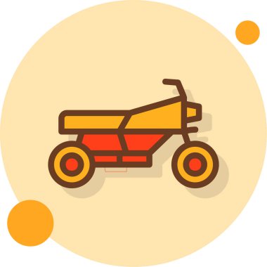 Tek bir simgenin vektör illüstrasyonu