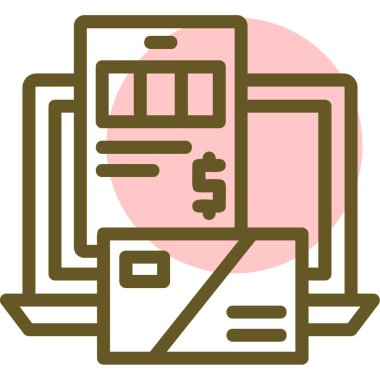 Para için. Web simgesi basit illüstrasyon