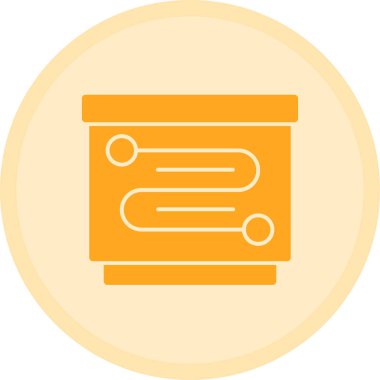 Tek bir izole simgenin vektör illüstrasyonu