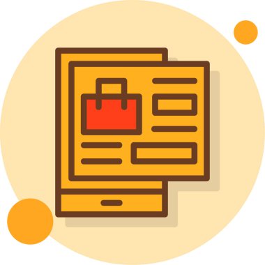 Belge. Web simgesi basit illüstrasyon