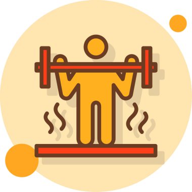 spor salonu fitness ikonu vektör illüstrasyonu