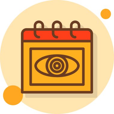 Göz. Web simgesi basit illüstrasyon