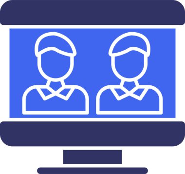 konferans ikonu vektör illüstrasyonu