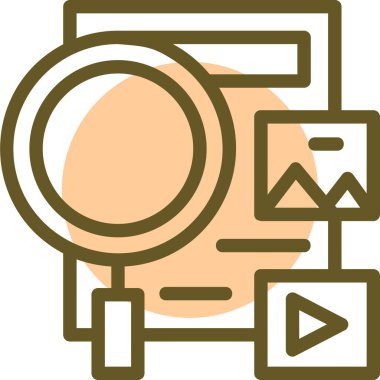 seo ve pazarlama simgesinin vektör illüstrasyonu