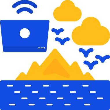 bilgisayar hesaplama bulut simgesi