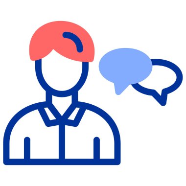 Müşteri Destek kutsal kişilerin resmi, vektör çizim